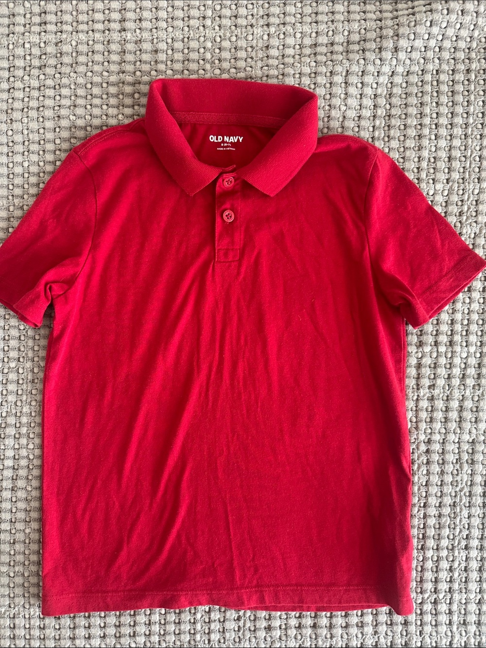 Old Navy Bright Red Kids Polo with Classic Collar